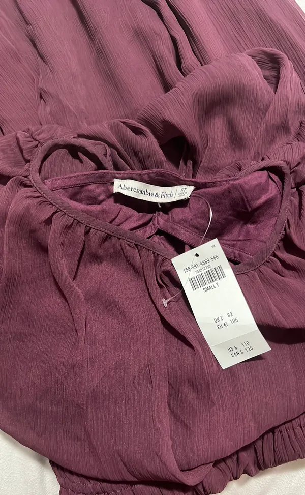 Abercrombie Easy High-Neck Midi Dress - Size Small TALL - Image 4