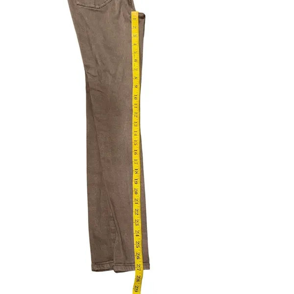 GUESS Ultra High Rise Cropped Skinny Pants Women’s Size 27 Taupe Brown Stretch - Image 16