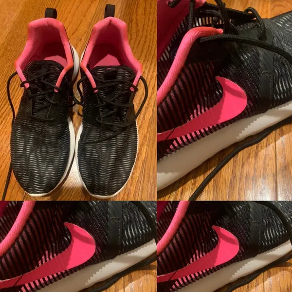 NIKE ROSHE ONE Flight Weight Hyper Pink 6.5Y M US Pink Black -pink - Image 3
