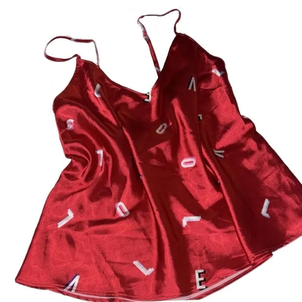 NWOT Victoria’s Secret 2019 Valentine’s Day Red Love Letter Satin Cami Sz S - Image 4