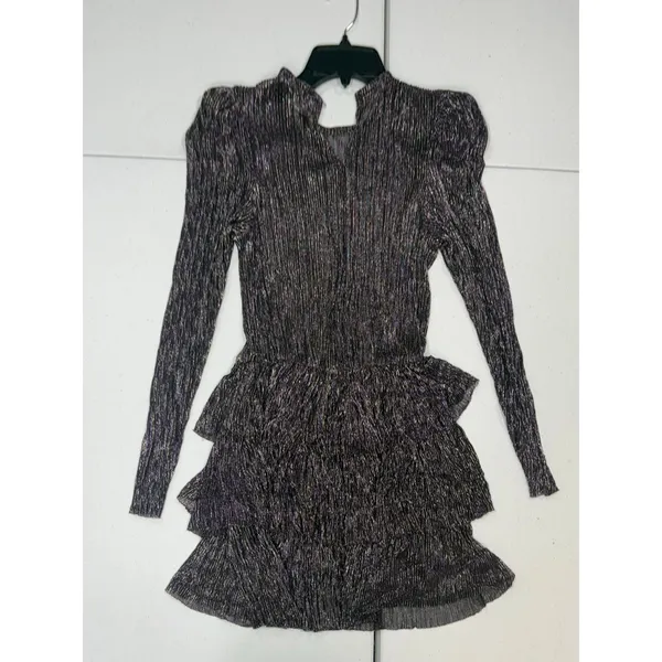 Sabina Musayev Monique sheer long sleeve mini Dress Medium - Image 6