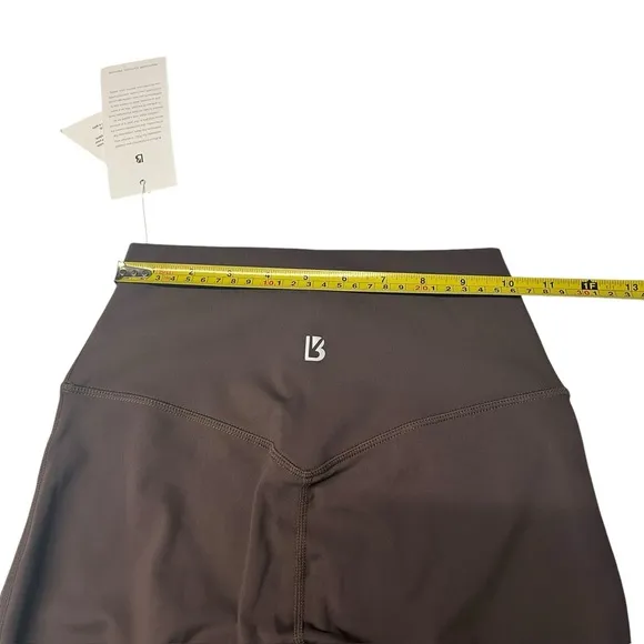 Buffbunny Size M High Waist‎ Step Up Leggings Brown Athletic Performance Gym NWT - Image 3
