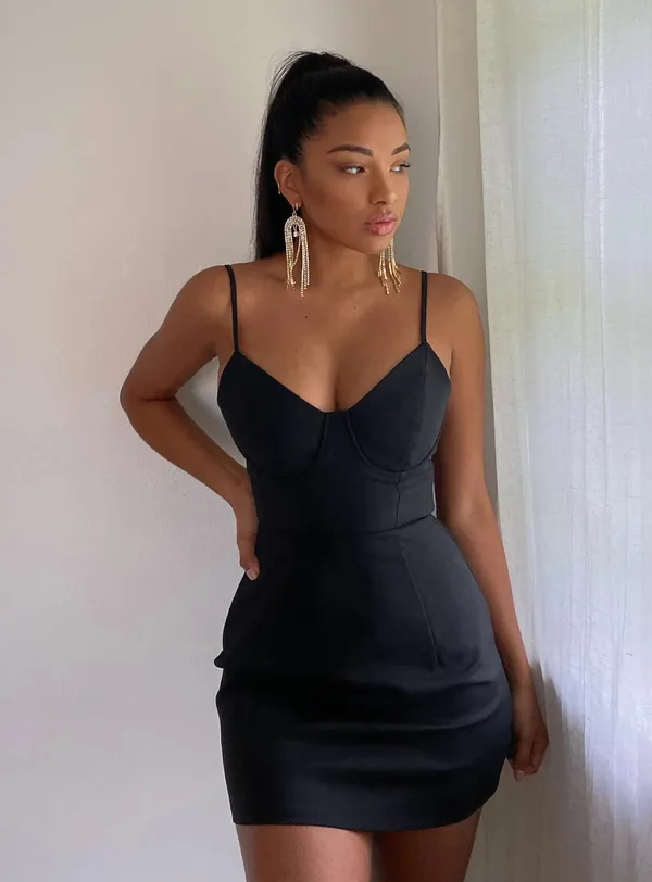 Princess Polly Black Cocktail Dress - Image 6