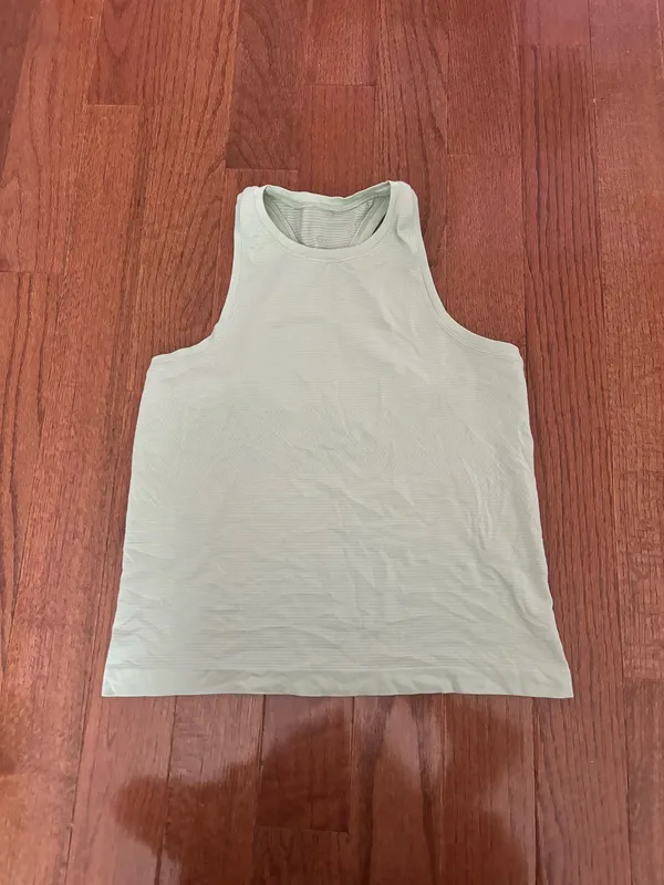 Lululemon Swiftly Tech Racerback Tank Top 2.0 *Waist Length - Sea Mist/Sea Mist - Image 2