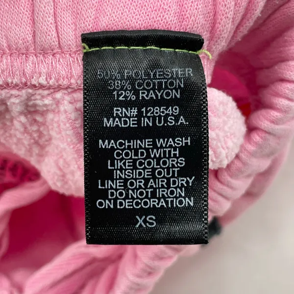 Aviator Nation Pink All Over Black Bolt Sweatpant Joggers Lounge Gym Fit Size XS - Image 11