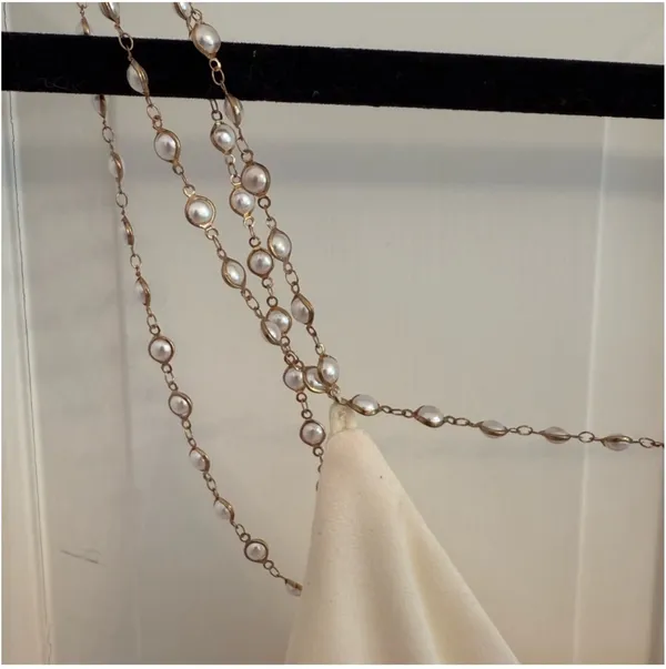 White pearl strap dress - Image 4