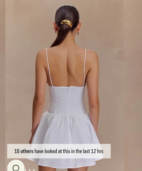 White Mini Dress - Image 2