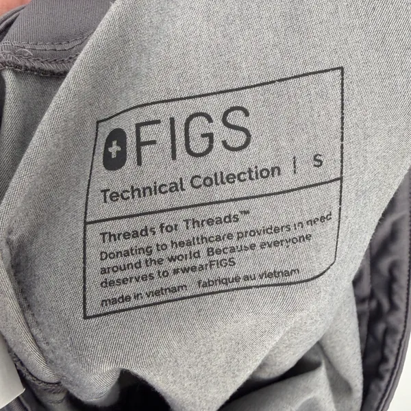 Figs Technical Collection W22SW2012 Grey Scrub Jogger Pants Small - Image 4
