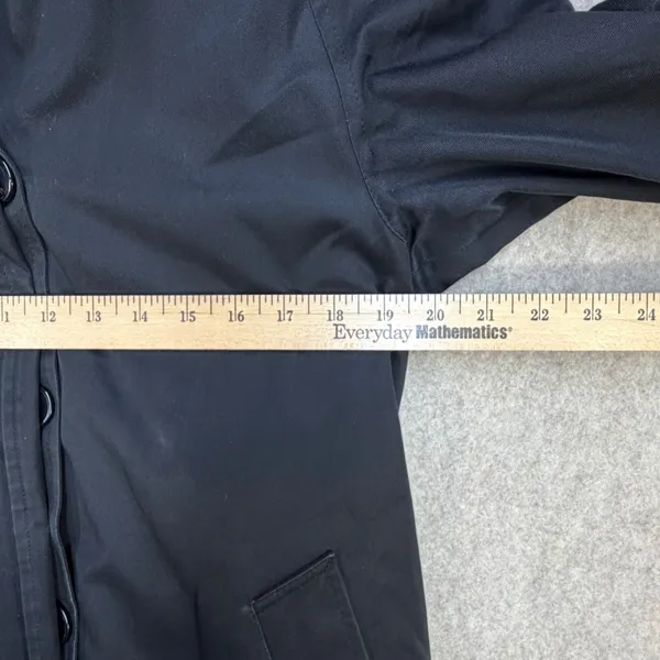 Burberry London Car Coat Women 6R Black Nova Chk Luxury Old Money Dark Academia - Image 13