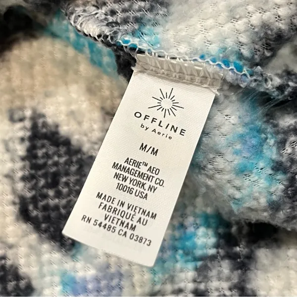 Aerie Offline Oversized Aztec Fleece Sherpa Quarter Zip Pullover size Medium - Image 8