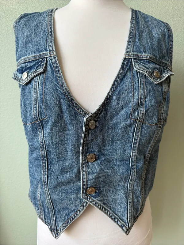 American Eagle Denim Vest - Image 3