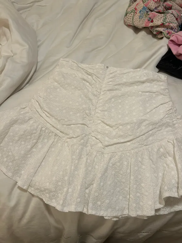 Selfie Leslie Eyelet Mini Skirt - Image 3