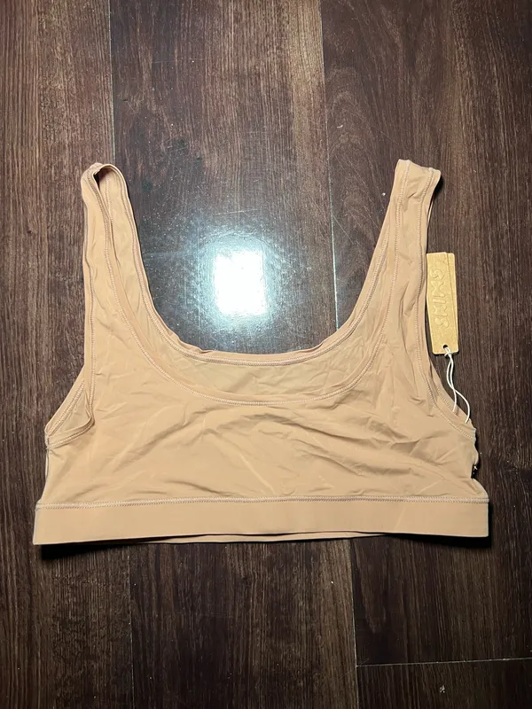 NWT Skims Jelly Sheer Scoop Neck Bralette in Sienna - Image 3
