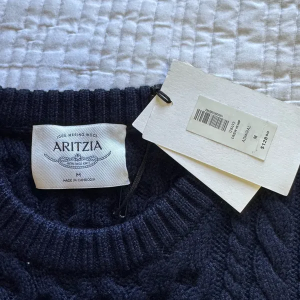 Aritzia - Heritage Knit Merino Wool Crew Hi-Hip Sweater - Image 7