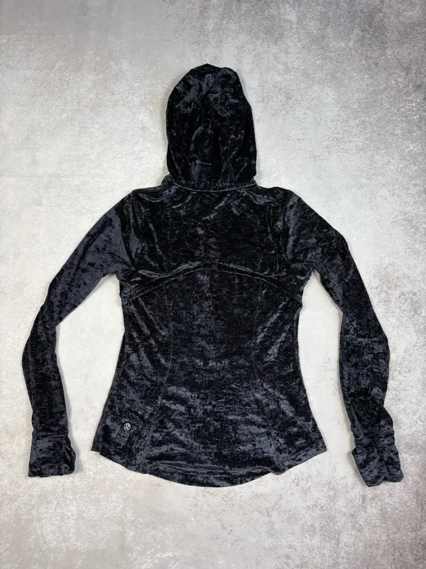 Lululemon Black Crushed Velvet Velour Three Piece Set - Image 4