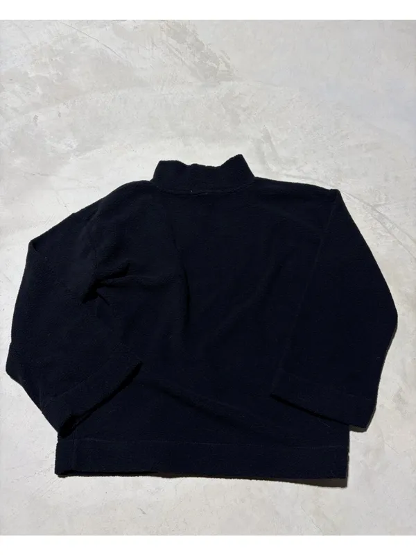 Loft Black Mock Neck Fleece Pullover small NWT - Image 6
