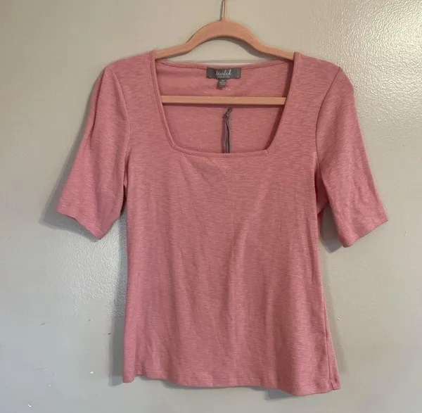 𝅺marled Essentials Prink Short Sleeve Top Size XS - Image 8