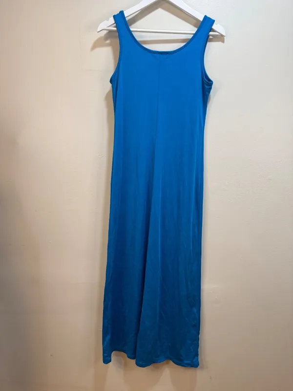 Lauren Ralph Lauren Sleeveless Maxi Dress Vintage Classic Drapey 1990s Y2K - Image 5