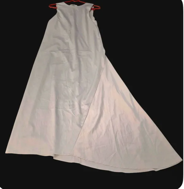 Sold Out Vira L Zara Asymmetrical Satin Effect Midi Dress Nwt S - Image 7