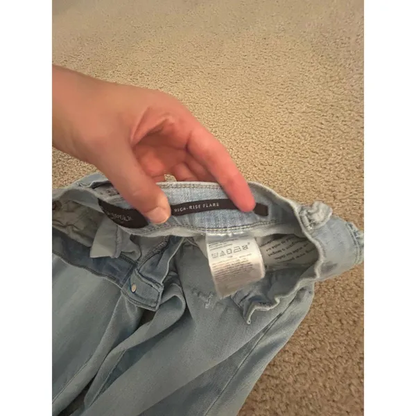 Banana republic jeans pants size 27 high rise flare - Image 7