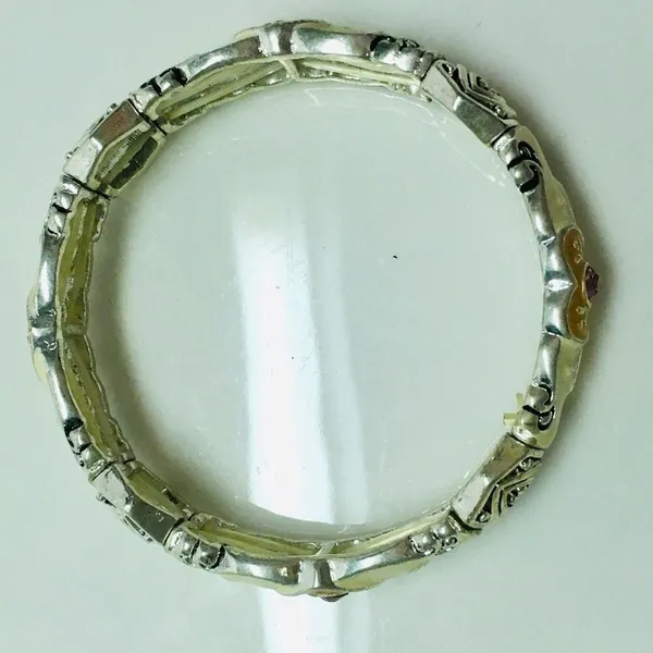 Stretch Bangle Bracelet Orange - Image 3