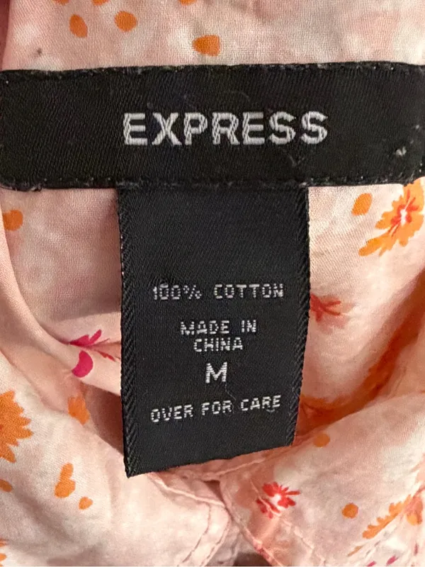 Express Western Cut Floral Shirt - Image 4