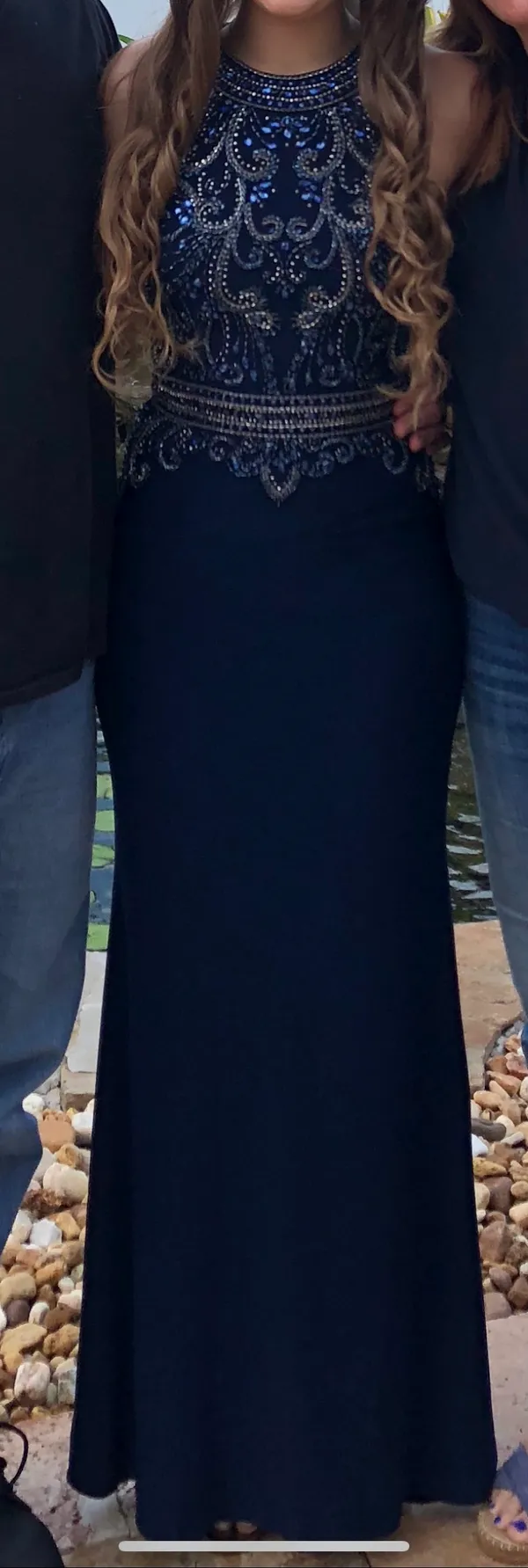 Navy Blue Prom Dress - Image 2