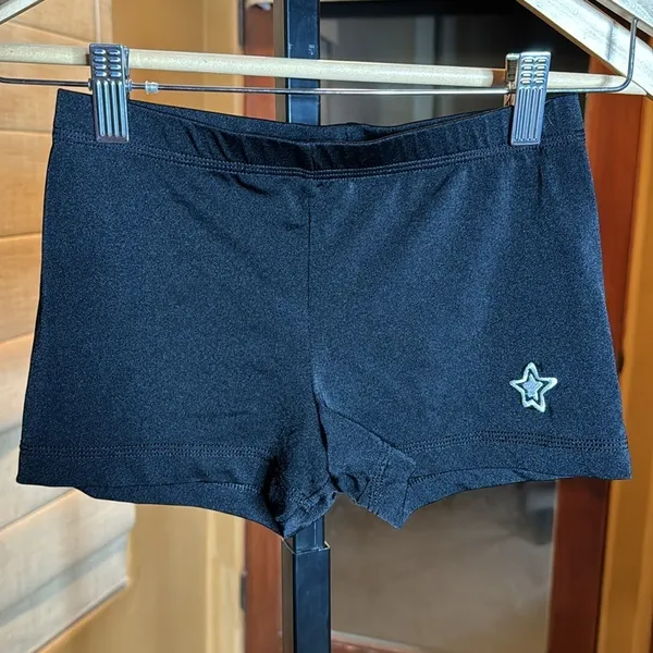 GK Elite Sportswear GK Stars Black Gymnastics Dance Shorts Adult Small Athletic - Image 3