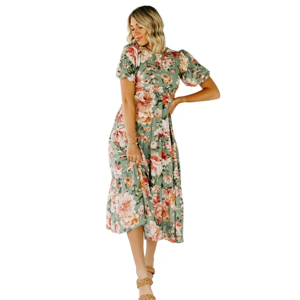 Blu Pepper The Branson‎ Cutout Floral Maxi Dress Size Small - Image 3