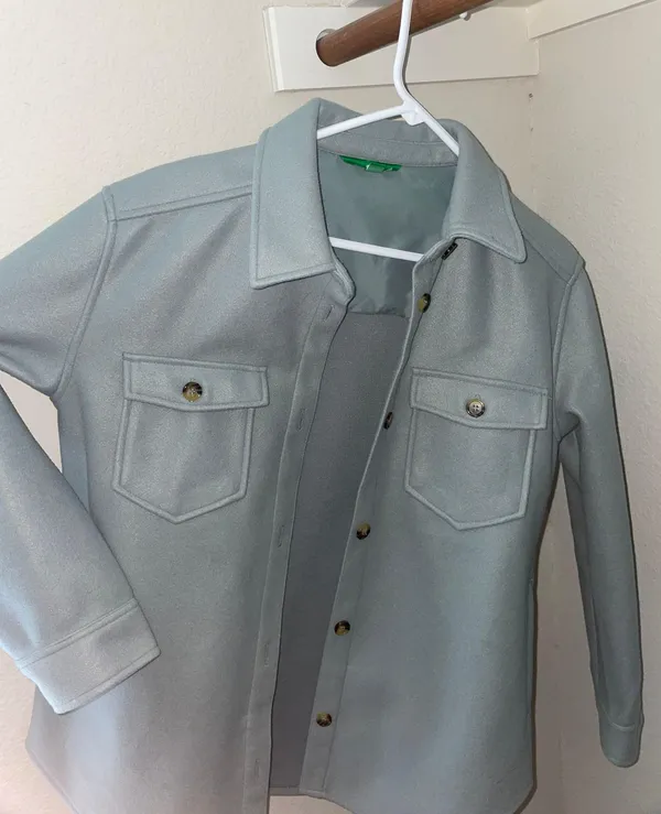 Oversized Shirt Blue - Image 2