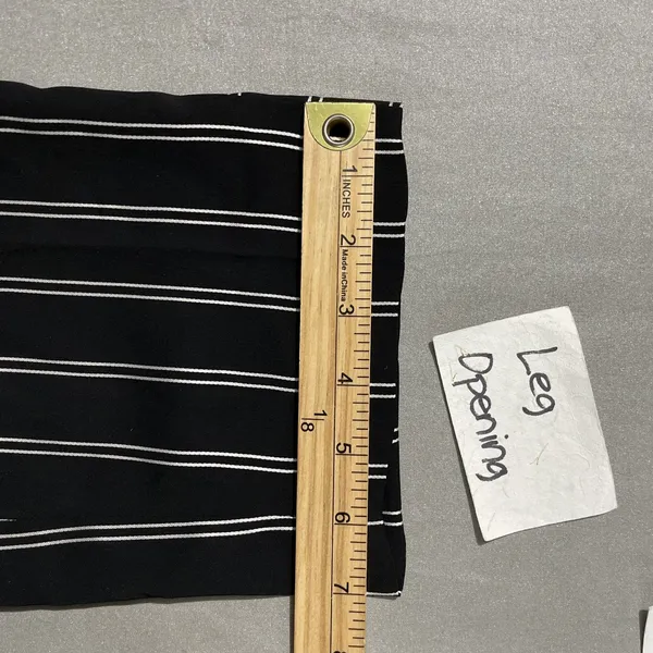 Express High Waist Pants Size 14 Black White Striped Pleated Paperbag Trouser - Image 13