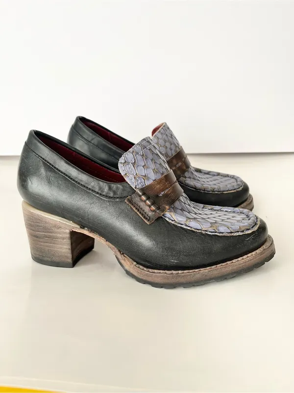 Freebird by Steven Bristol leather chunky Loafers 7 - Image 6
