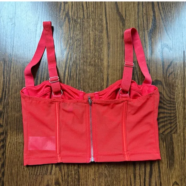 Edikted Mesh Corset Top - Image 3