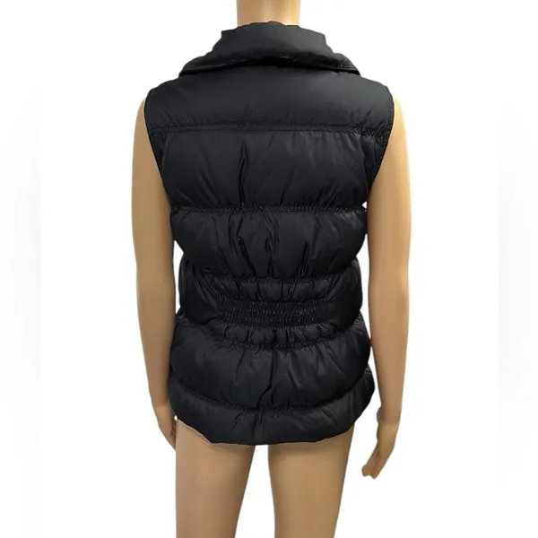 Tommy Hilfiger Black Down and Feather Puffer Full Zip Vest with pockets Small - Image 5