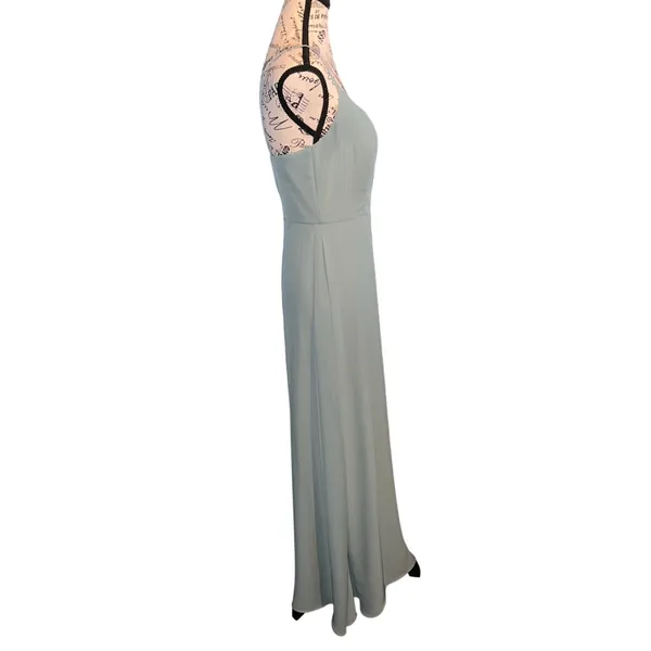 Birdy‎ Grey Amy Dress Sea Glass Chiffon Bridesmaid Gown Size Small Weddi… - Image 8