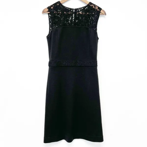 Tory Burch Womens M Cocktail Dress Lace Stretch Elegant‎ Party Flirty Whimsygoth - Image 3