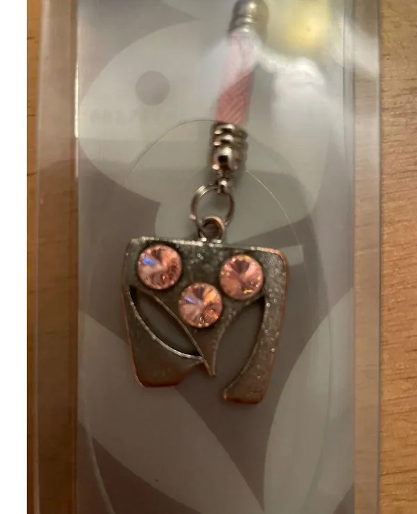 New Playboy Bunny Ears Pink Bling Rhinestones Cellphone Accessory - Image 5