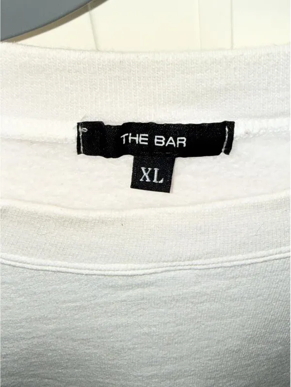 White The Bar sweatshirt - Image 3