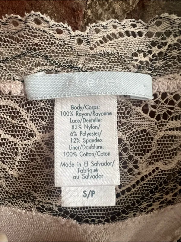 Eberjey Marry Me Teddy Pale Pink Lace Trim Size Small - Image 2