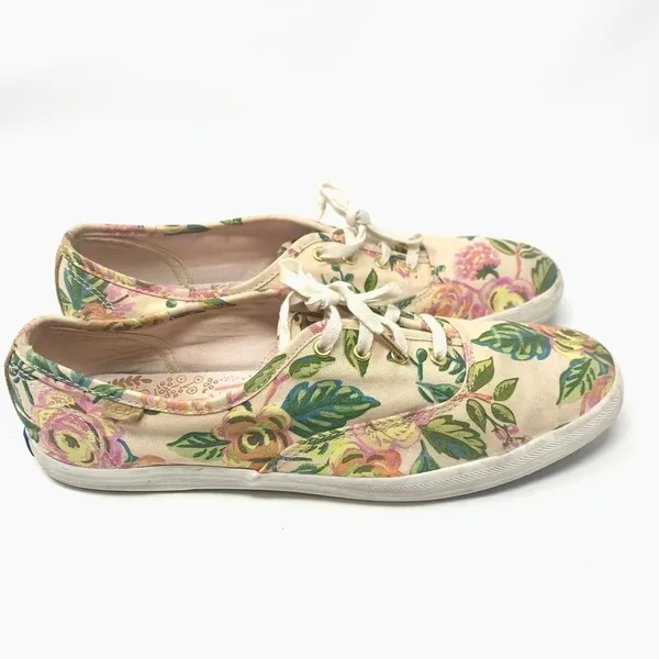 Keds x Rifle Paper Co. Champion‎ Low Top Lace Up Canvas Floral Sneaker - Image 5