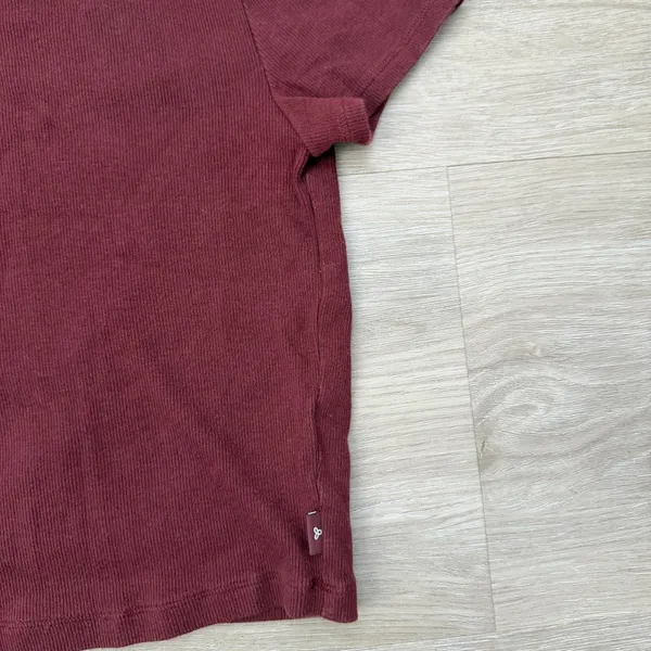 Aritzia TNA Cotton Rib Red Tee - Image 6