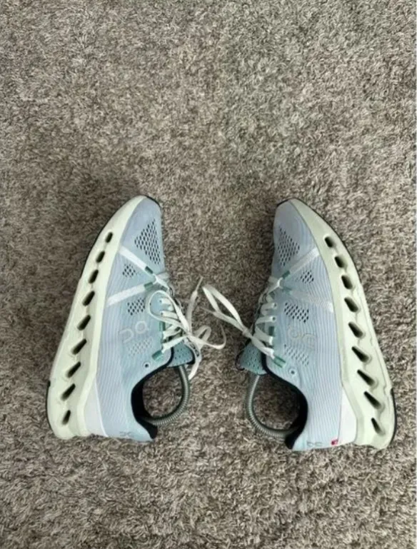 On Running On Cloud Cloudsurfer Running Cushioned Shoes Mineral/Aloe Women’s 7.5 - Image 3