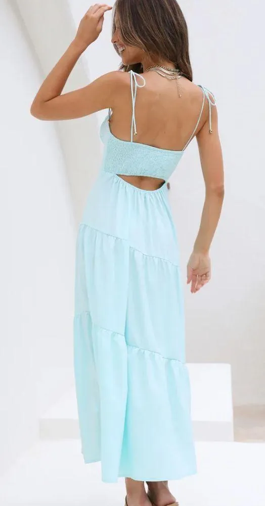 Fortunate One Maxi Dress Blue - Image 3