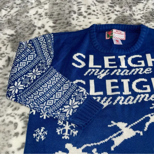 Unbranded ugly sweater Blue Size XL - Image 5