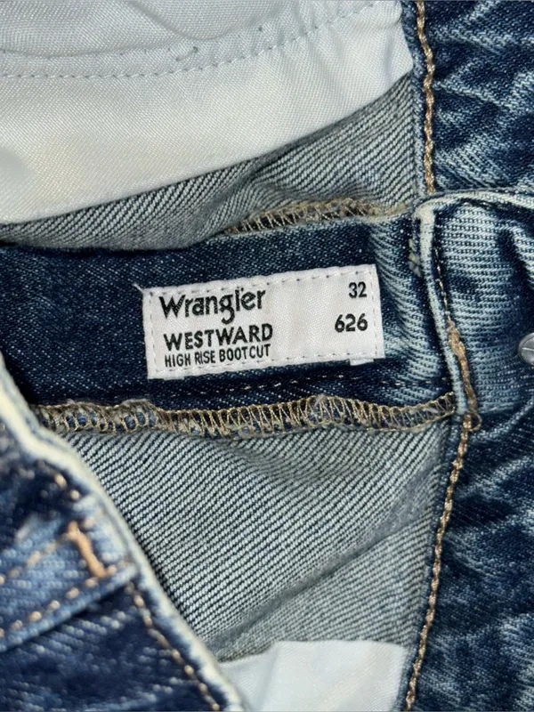 Wrangler NWOT Womens Two Tone Color Block High Rise Westward Bootcut Jeans 32x32 - Image 11
