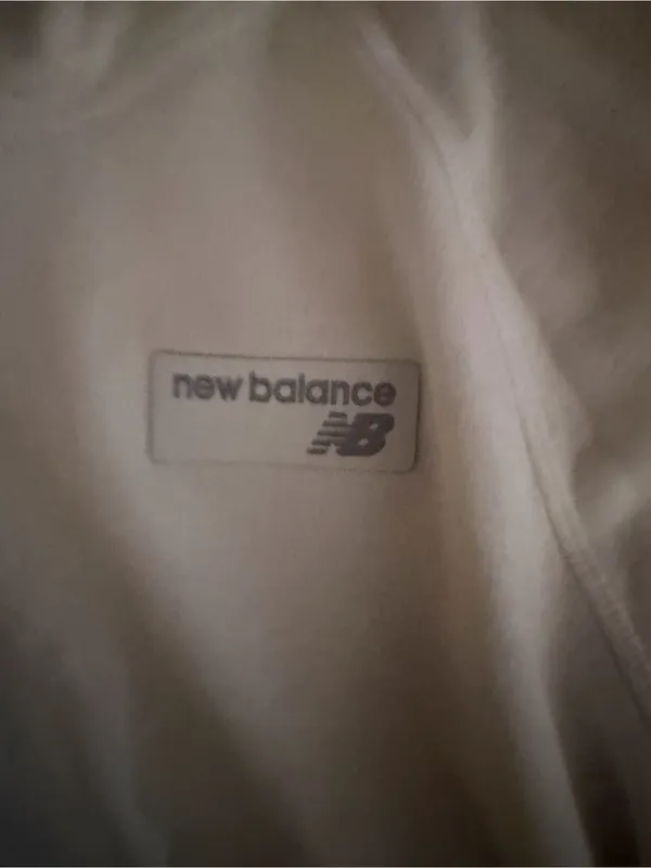 New Balance Women's White Cowl Neck Pullover - Image 2