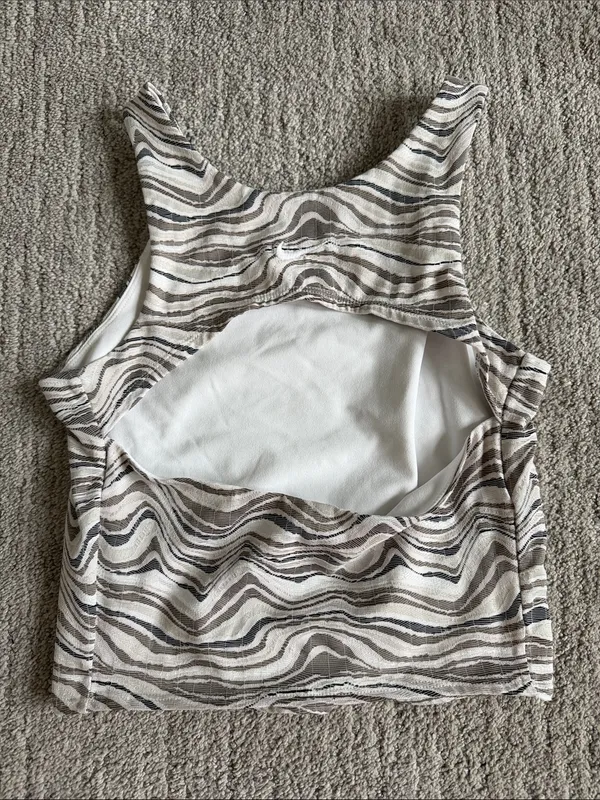 Nike Neutral Zebra-Print Sports Bra Top - Image 4