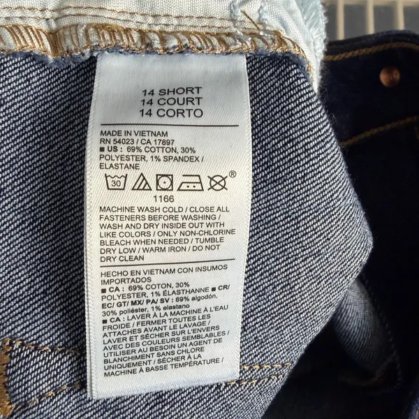 Old Navy Mid-Rise Wow Boot-cut Dark Wash Jeans Denim Casual NWT Size 14 Short‎ - Image 10