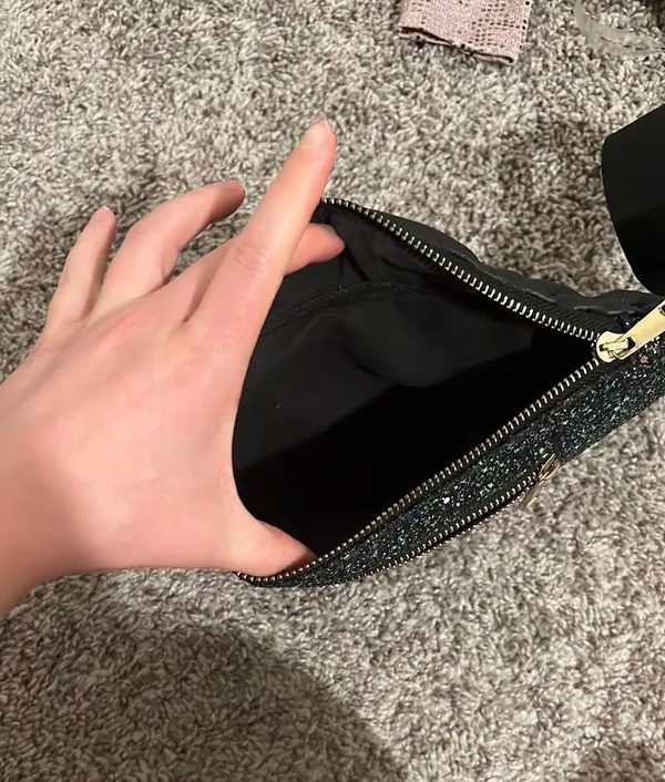 Sparkly Fanny Pack Black - Image 2