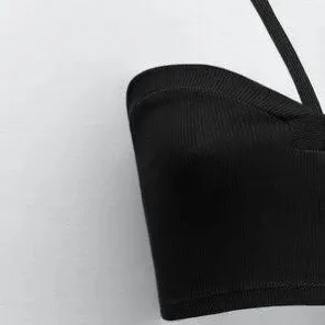 ZARA Black Sweetheart Top - Image 2